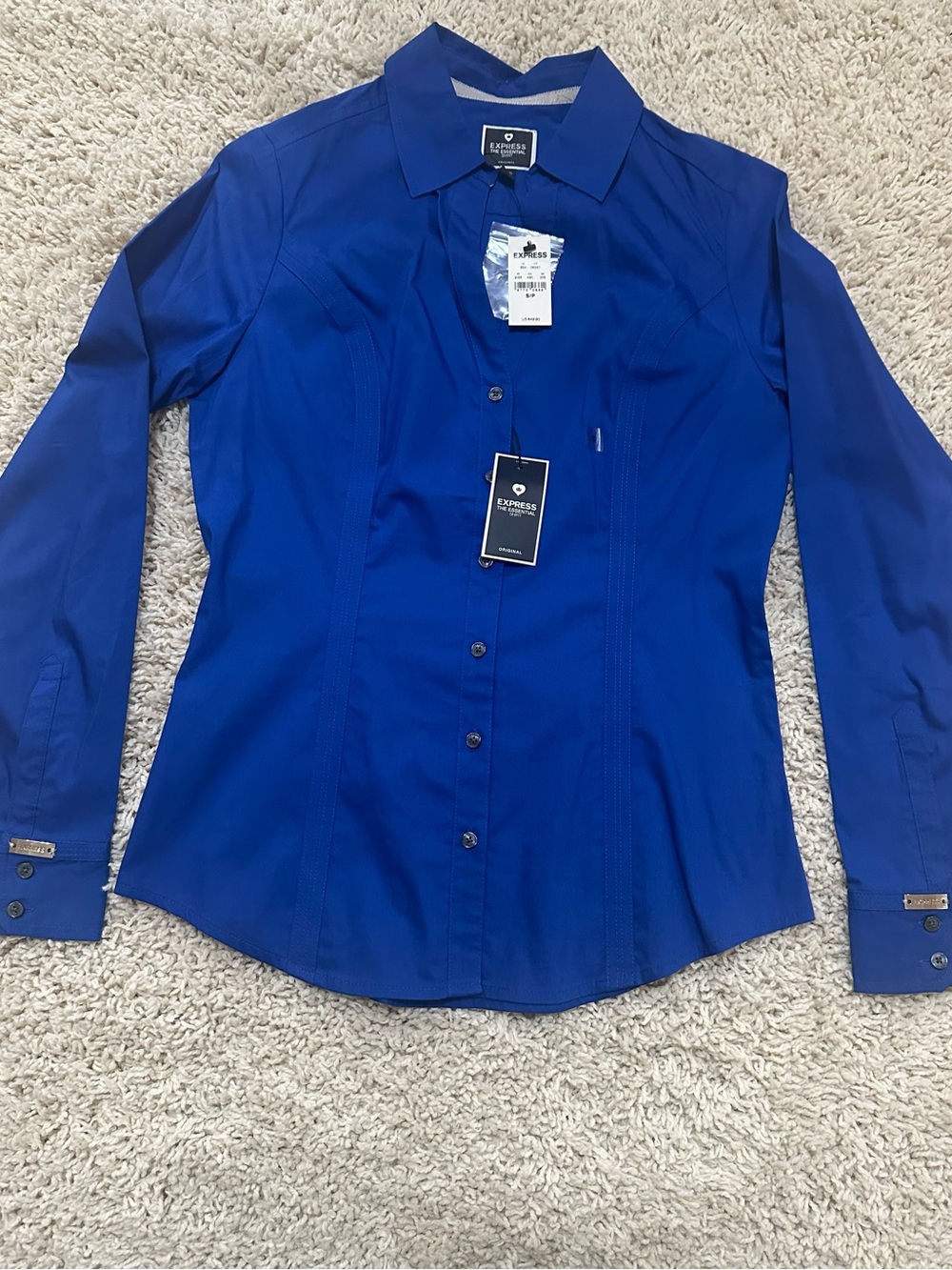 Express Women’s Dress Shirt – Cobalt Blue